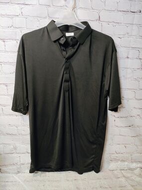 Collars @ Co. Semi Spread Black Golf Polo 2XL Active Shirt